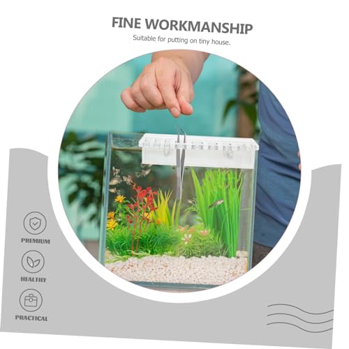 YARNOW Aquarium Storage Rack Acrylic Plant Holder for Fish Tank Tool Organizing Mount