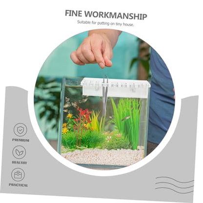 YARNOW Aquarium Storage Rack Acrylic Plant Holder for Fish Tank Tool Organizing Mount