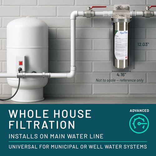 3M Aqua-Pure Whole House Std. Dia. Stainless Steel Filter Housing SST1HA. Heavy Duty Construction, Built to Last - style: SST1HA Stainless Steel Housing
