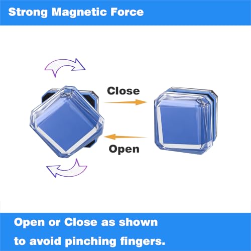 Aquarium Small Super Magentic Cleaner(The Heart of The Ocean) Fish Tank Algae Scraper Fish Bowl Magnet Brush for Glass Tank No Floating