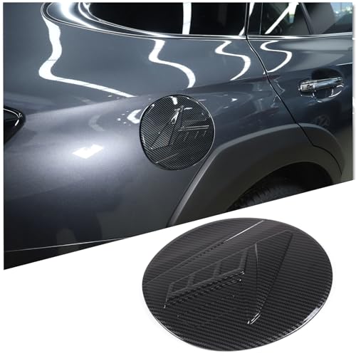 Fuel Tank Cover Trim for Subaru Outback 2021 2022 2023 2024 2025 Accessories, ABS Car Exterior Fuel Oil Filler Gas Tank Cap Trim 1Pcs, Carbon Fiber Pattern
