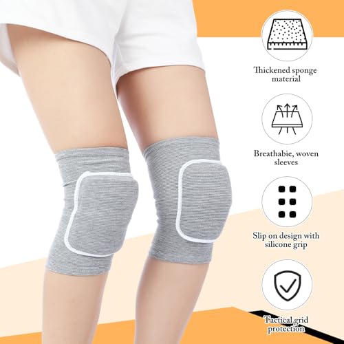 Shihanee 3 Pack Volleyball Knee Pads, Compression Sleeve, Black, Blue, Gray - color: Black, Blue, Gray