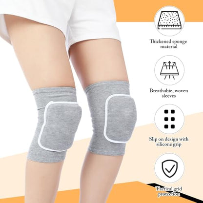 Shihanee 3 Pack Volleyball Knee Pads, Compression Sleeve, Black, Blue, Gray - color: Black, Blue, Gray