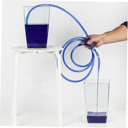 DOITOOL Manual Water Suction Hose and Oil Siphon Pump Kit, Sturdy Guide Oil Tube for Car and Home Use, Practical Suction Hose for Fuel and Liquid Transfer