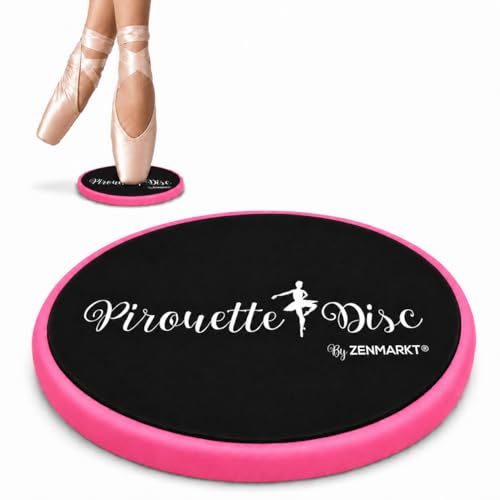 Ballet Pirouette Disc for Dancers and Turn Technique Training | Portable Training Disc to Improve Pirouettes, Releve, Balance and Control for Dance, Gymnastics and Ice Skating - color: Pink