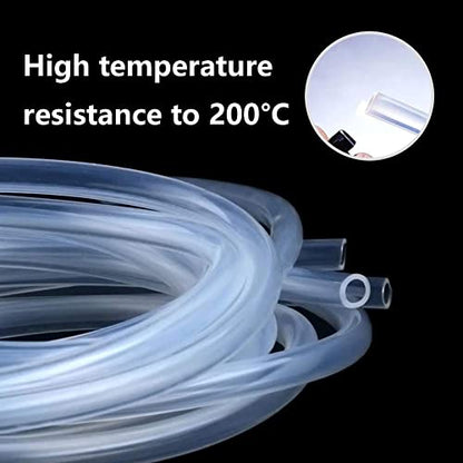 10mm ID Silicone Tubing, Food Grade 10mm ID x 13mm OD 3Feet Length Clear Tube High Temp Pure Silicon Hoses for Home Brewing Winemaking - size: 10mm x 13mm, style: 3 Feet Lenght