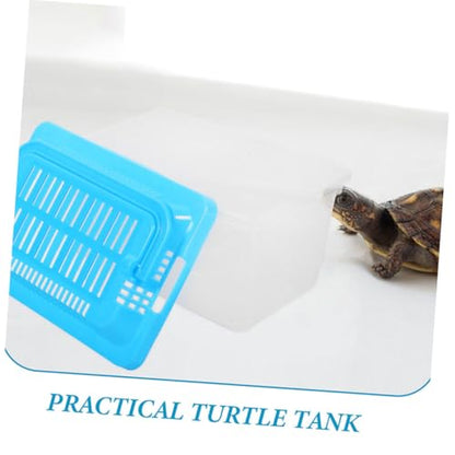 Small Aquarium Carrier Portable Fish Tank Turtle Habitat for Travel Lightweight Reptile Transport Box for Hamsters Outdoor Adventures