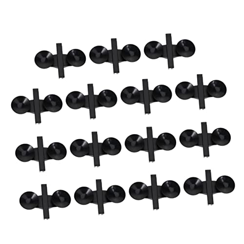VANZACK 15pcs Plastic Fish Tank Divider Suction Cup Glass Suction Cup Clip for Aquarium Tank