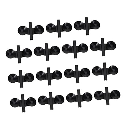 VANZACK 15pcs Plastic Fish Tank Divider Suction Cup Glass Suction Cup Clip for Aquarium Tank