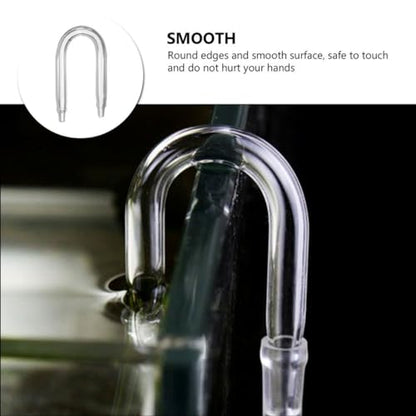 CO2 Diffuser Tube for Aquarium U-Shaped Glass Connecting Pipe 1-Piece CO2 Regulator Connector for Fish Tank Compatible Aquatic Plants and