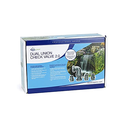 Aquascape Dual Union Check Valve 2.0 for Pond, Waterfall and Water Feature Pumps | 48026