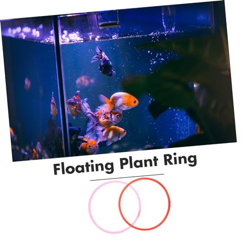 BESPORTBLE Floating Plant Rings Fish Feeding Circles Floating Duckweed Separator Aquarium Decor Green Plant Decor Reusable