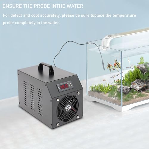 Aquarium Chiller, 60L/15.85Gal Aquarium Cooler, Aquarium Water Chiller with LCD Display, Fish Tank Water Chiller, Hydroponics Cooling System for Water Weeds Axolotl Jellyfish Coral Shrimp - size: 60L/15.85Gallon