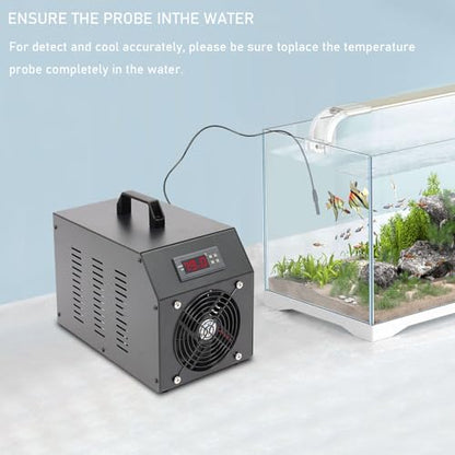 Aquarium Chiller, 60L/15.85Gal Aquarium Cooler, Aquarium Water Chiller with LCD Display, Fish Tank Water Chiller, Hydroponics Cooling System for Water Weeds Axolotl Jellyfish Coral Shrimp - size: 60L/15.85Gallon