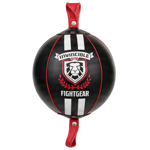 Invincible Leather Double End Boxing Training Bag - size: 5 Inch