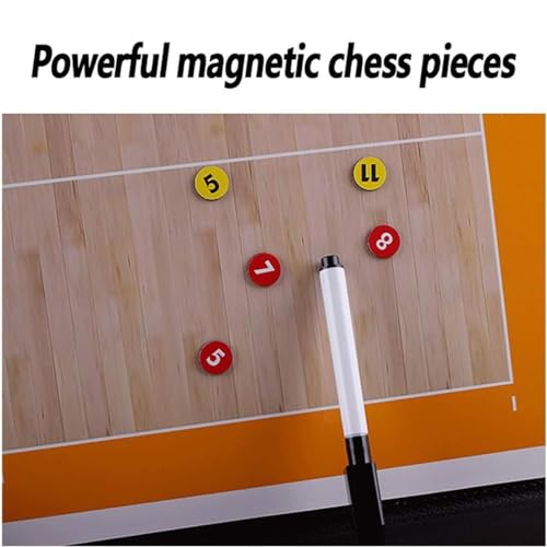 Magnetic Volleyball Lineup Board, Volleyball Coaching Clipboard, Volleyball Dry Erase Whiteboard Strategy Marker Board Training Equipment