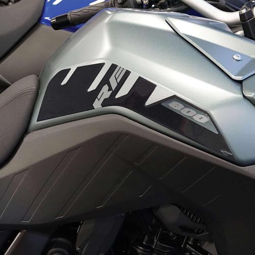 labelbike - 3D Stickers Motorcycle Fuel Tank Sides Protection and Decoration in Resin Compatible with Suzuki V-Strom 800RE