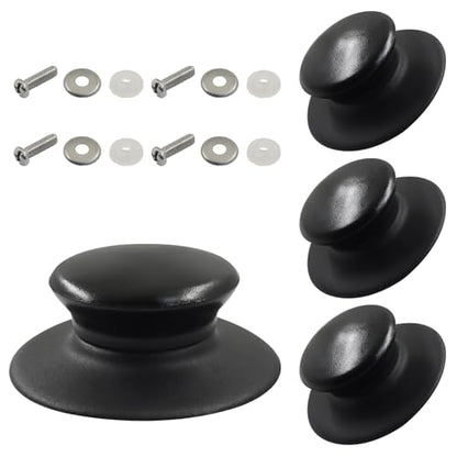 4 Pcs Universal Pot Lid Knobs，Bakelite Pot Lid Handle Replacement for Pans Saucepan Casserole Glass Cover Handles