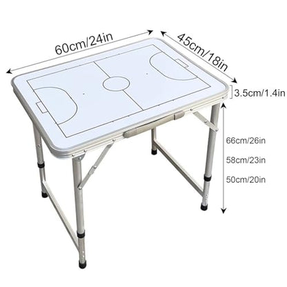 Magnetic Soccer Coaching Board, Dry Erase Clipboard, Portable Tactics Table, Aluminum Alloy Material, for Training
