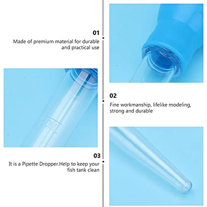 VILLCASE Fish Tank Water Changer Aquarium Droppers, Aquarium Clean Pipette Dropper, Manual Fish Tank Cleaner Coral Feeder Cleaning Waste Changer Pipette Tool,