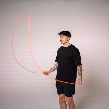 Speed Jump Rope by Dayan Kolev, 5mm PVC Skipping Rope, Great for Beginners and Advanced Athlets, Designed for Fitness, Cardio, Boxing & CrossFit, Adjustable length with Unbreakable Handles - color: Orange