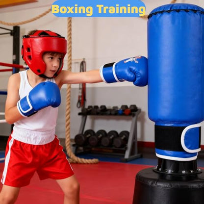 Boxing Gloves for Kids Kids Boxing Gloves Red Blue - size: kung fu