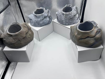Rough Gray Aquarium Plant Holder - (Rough Gray)