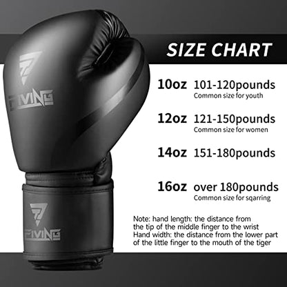 Boxing Gloves Men & Women, 8-16oz