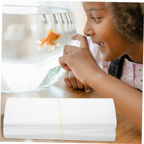 POPETPOP 50pcs Clear Plastic Fish Packing Bags Shipping Bags for Fish Transport Storage for Pet Stores Food Service Industries