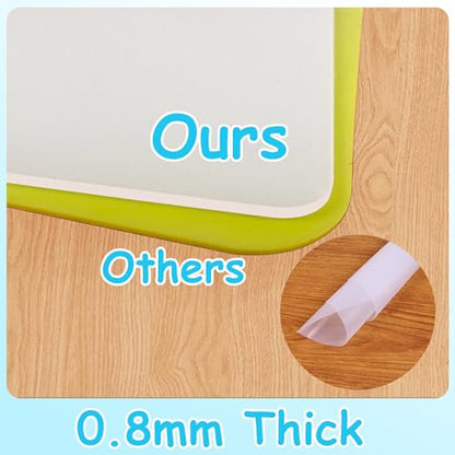 Clear Silicone Crafts Mats: Translucent Non-slip Silicone Jewelry Sheet 11.8×15.75In - Heat Resistant Countertop Liner for Epoxy Resin Glitter Slime DIY Nail Art (4 Pack) - color: Translucent(4pcs), size: 11.8"W x 15.75"L