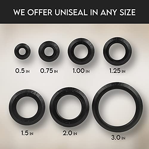 1/2" UNISEAL Flexible Tank Adapter Made in the USA (Bulkhead) - 2 Pack