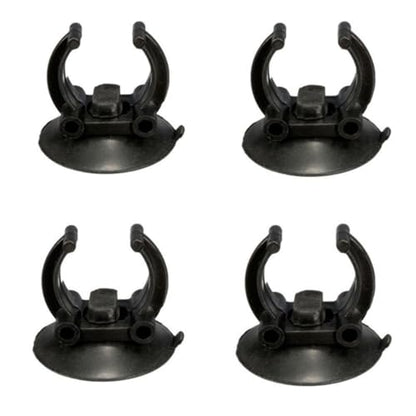 Fish Tank Aquarium Electric 4pcs/Set Air Line Pipe Sucker Black LED Lights Tubing Heater Clip