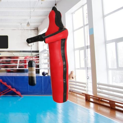 Wrestling Dummy for Judo and Kickboxing Practice, Red 130cm