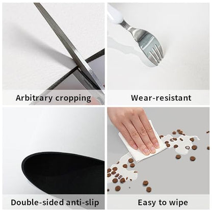 Dog Food Mat Waterproof Anti-Slip Dog Bowl Mats Camouflage Deer Pet Feeding Mat for Food and Water Absorbent Pet Cat Placemat Quick Dry Water Dispenser Mats for Dogs and Cat - size: 30x45cm