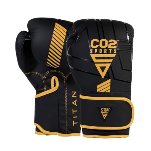 Boxing Gloves for Men & Women – Training, Sparring, Heavy Bag & MMA – Shock Absorbing Padding, Wrist Support, Breathable Palm – Kickboxing & Muay Thai Gloves 10oz 12oz 14oz 16oz - color: GOLDEN, size: 10 OZ