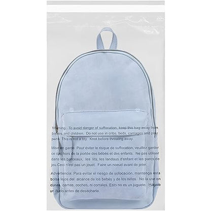 EcoSwift - 19” X 24” (25 Count) Self Seal Clear Poly Bags with Suffocation Warning for Packaging, Shipping - Permanent Adhesive