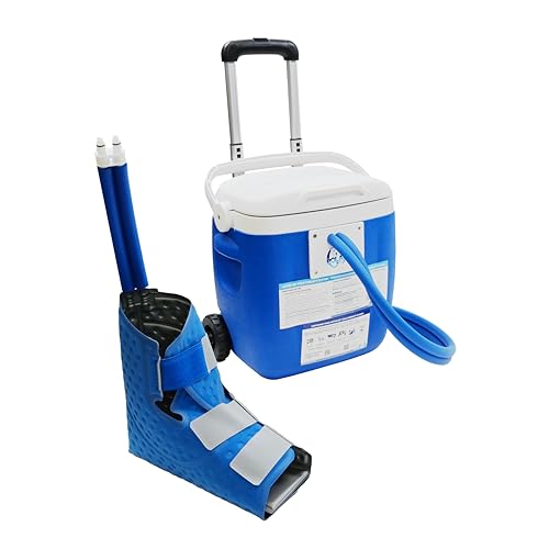 Polar Active Ice 3.0 Cold Therapy Ice Machine System with Programmable Timer, Foot and Ankle Therapy Pad, Lightweight 16 Quart Cooler, Quiet Pump, Strong Cryotherapy Pain Relief and Treatment - style: Foot & Ankle Pad