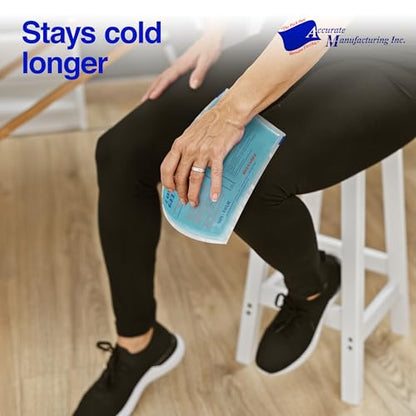 Flexible Reusable Gel Packs for Neck, Wrist, Arm, Back and Shoulder Pain Relief - Versatile Hot or Cold Gel Packs for Injuries, Sore Muscles or Toothache Pain Relief, Blue, 10" x 15", 2 Pack - size: 10"x15"-2 Pack