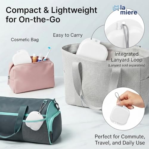 LA MIERE 1 Pcs Retainer Case with Vent Holes, Mouth Guard Case, White - color: White
