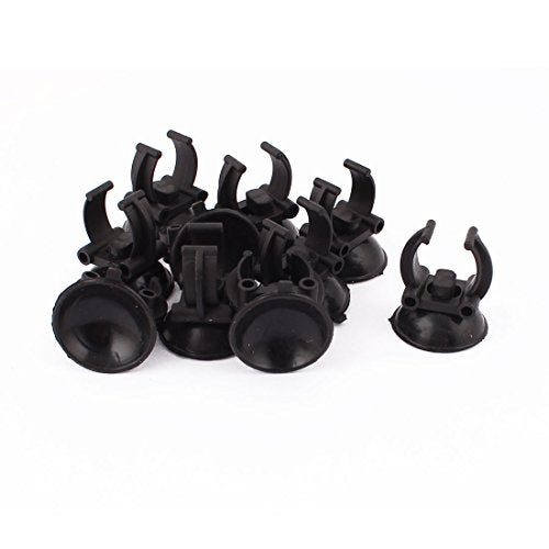 uxcell Universal Aquarium Fish Tank Suction Cup Heater Clips Clamps 33mm Dia 10pcs Black
