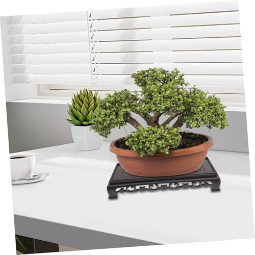 ibasenice Rectangular Plastic Flowerpot Stand for Indoor Plants and Fish Tanks Versatile Pedestal Base Stable Support for Decoration Design for Home and Garden Use
