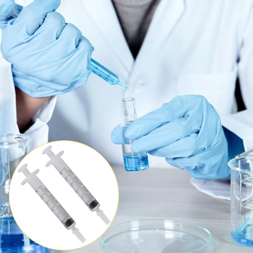 3ml Small Syringes Without Needle, 12 Pack Plastic Syringe with Cap for Pet Feeding, Scientific Labs, Glue, Oil & Precise Liquid Measurement - size: 3ml