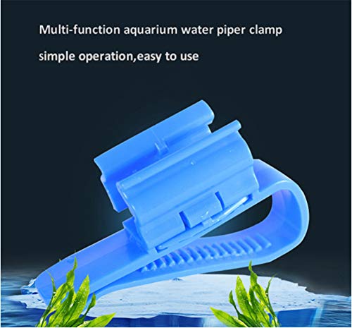 3 Pcs Fish Tank Hose Support Multi-Functional Blue Mounting Water Pipe Clip 8-16 mm Pipe Holder Aquarium Supplies Accessories