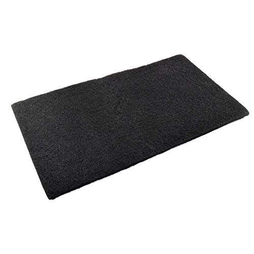 HQRP Cut to fit Activated Carbon Filter Media Pad 18x10 for Aquariums, Terrariums, Hydroponic Systems and Pond, Compatible with Deep Blue Professional ADB41002 Carbon Pad Replacement