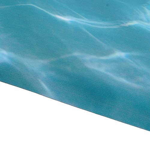 Jovenn Fish Tank Background Sticker, Sea Pattern PVC Odorless Aquarium Poster Toxic Free Self Adhesive Fade Resistant for Glass Tank 61 * 30CM