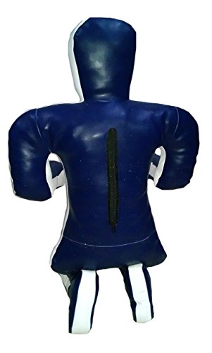 Bestzo MMA Jiu Jitsu Judo Punching Bag Grappling Dummy Sitting Position Blue-Unfilled - color: Canvas Blue, size: 48 inches (4 ft)