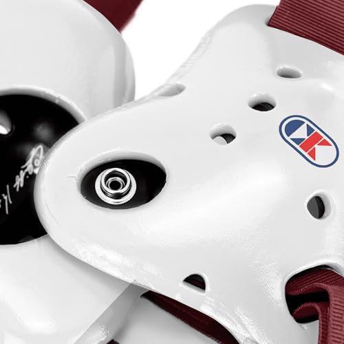 Cliff Keen Fusion Wrestling Headgear - color: White / Maroon