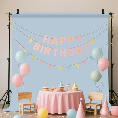 Dusty Blue Photo Backdrop for Photoshoot Photography Background Studio Blue Aura Backdrop Streaming Video Shooting 3x5FT