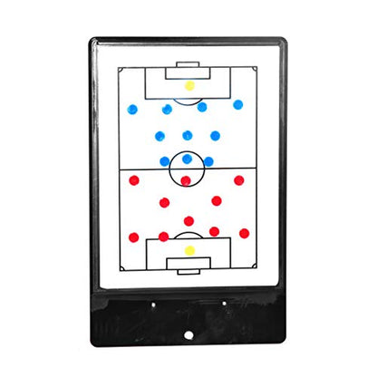 Soccer Innovations Magnetic Tactic Board - Coaching Clipboard, Double-Sided Dry Eraser White Board, Coaches Board, Lineup with Magnets