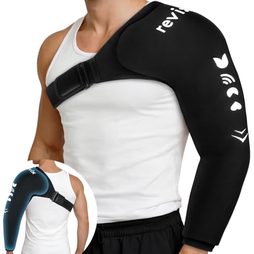 REVIX Ice Wrap for Shoulder & Arm, Reusable Cold Sleeve, M | For Pitchers, Volleyball Players & Athletes, Eases Elbow & Shoulder Pain, Speeds Muscle Recovery for Post-Workout & Daily Use - style: Medium